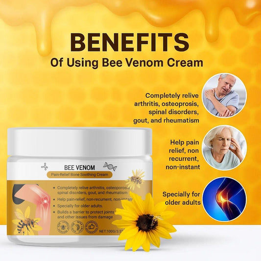 Bee Venom Pain Relief Bone Soothing Cream 100gm (Pack of 1)