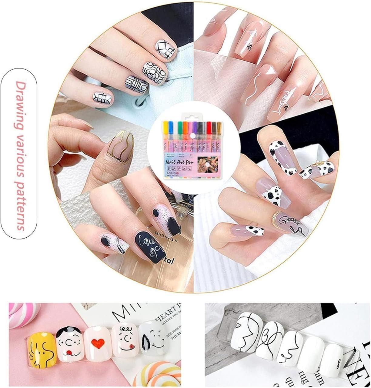 ✨🔥Last Day Special Sale 50% OFF✨12 Colors Nail Art Pens Set