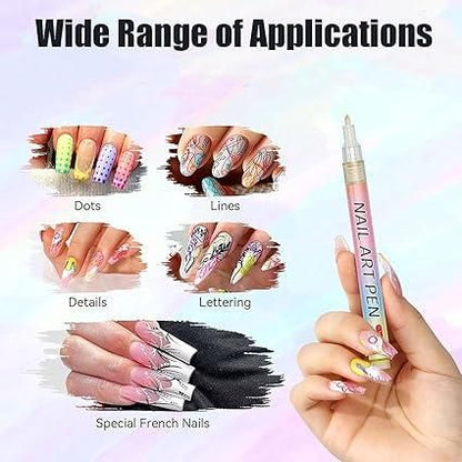 ✨🔥Last Day Special Sale 50% OFF✨12 Colors Nail Art Pens Set