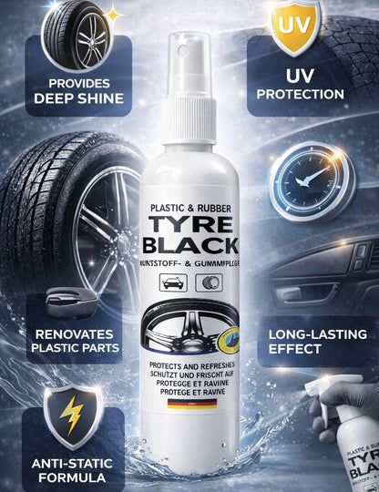 Plastic Rubber Tyre Shine Protector Spray 100 ml (Buy 1 Get 1 Free)