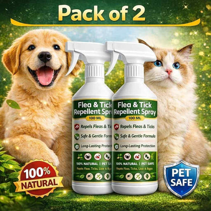 Flea & Tick Repellent Spray 100 ml (Pack of 2)