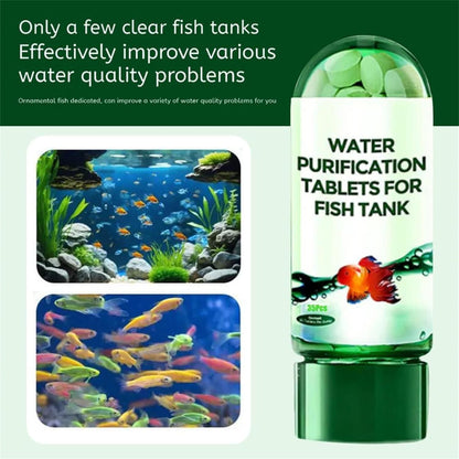 Aquarium Purifying Tablets (Pack of 70) – Safe for All Fish | 1 to 4 tab per 10L