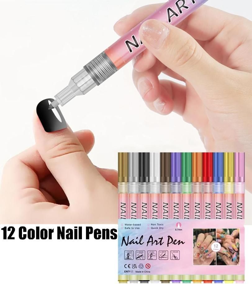 ✨🔥Last Day Special Sale 50% OFF✨12 Colors Nail Art Pens Set
