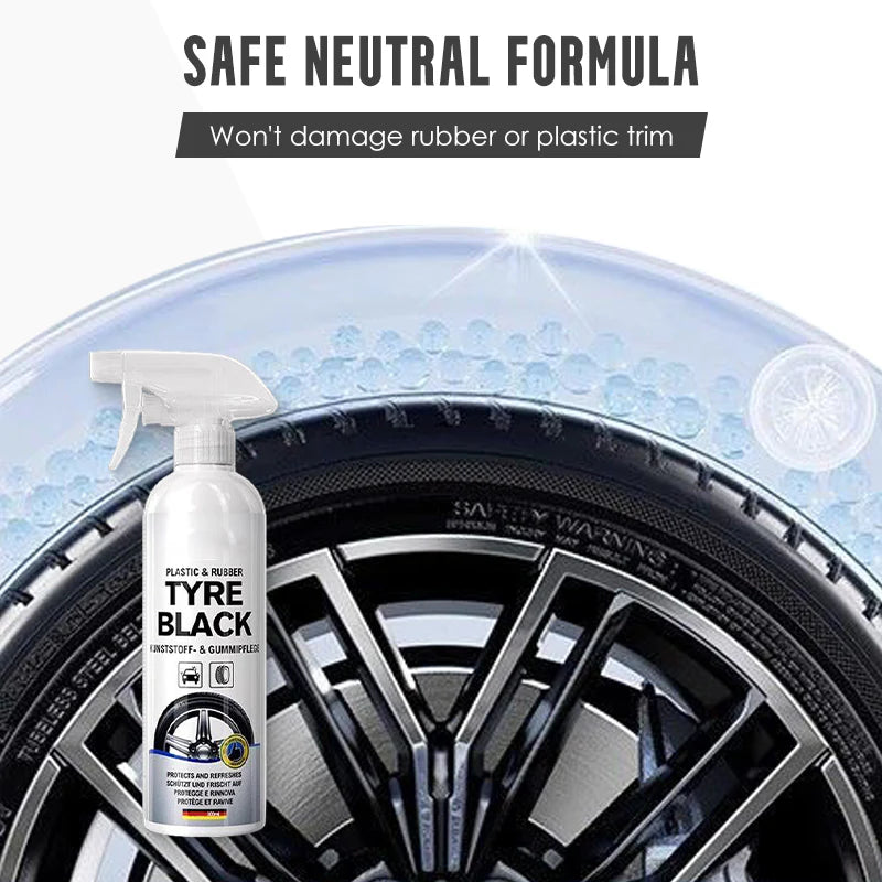 Plastic Rubber Tyre Shine Protector Spray 100 ml (Buy 1 Get 1 Free)